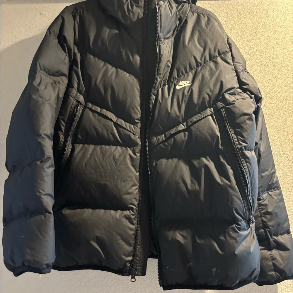 Nike Black Quilted Puffer Jacket